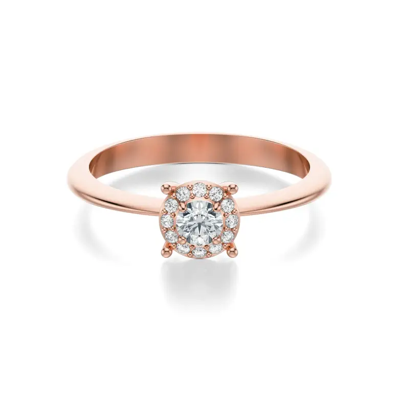 Pierścionek zaręczynowy z diamentami